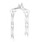 8ft. Black Iron Traditional Garden Archway Arbor